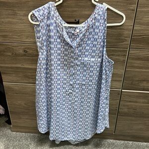 NYDJ Pintuck sleeveless blouse